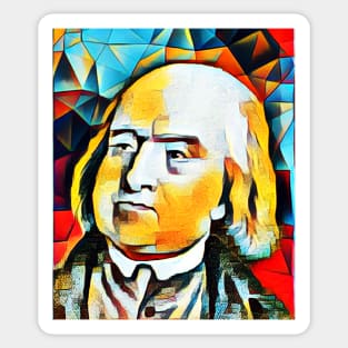 Jeremy Bentham Abstract Portrait | Jeremy Bentham Artwork 2 Sticker